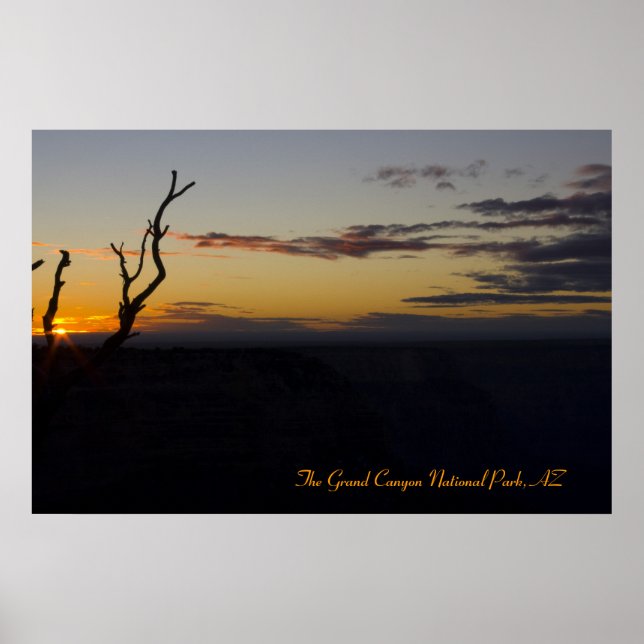 Poster Coucher de soleil magique du Grand Canyon (Devant)