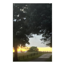 Coucher de soleil nuageux l'après-midi