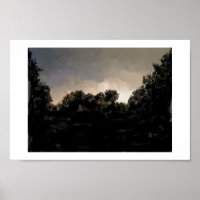 Coucher de soleil orageux