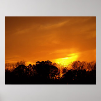 Poster Coucher de soleil près de NAS Oceana, VA.