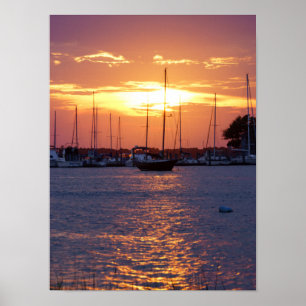 Poster Coucher de soleil Purple Passion