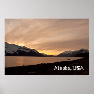 Poster Coucher de soleil sur Cannery Bay; Souvenir de l'A