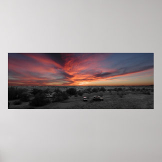 Poster Coucher de soleil sur Yuma