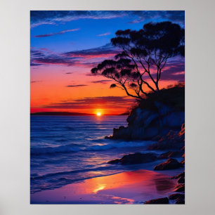 Poster Coucher de soleil tropical