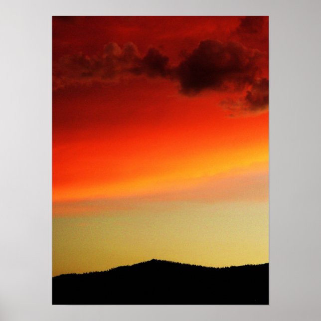 Poster Coucher de soleil Verdi (Devant)