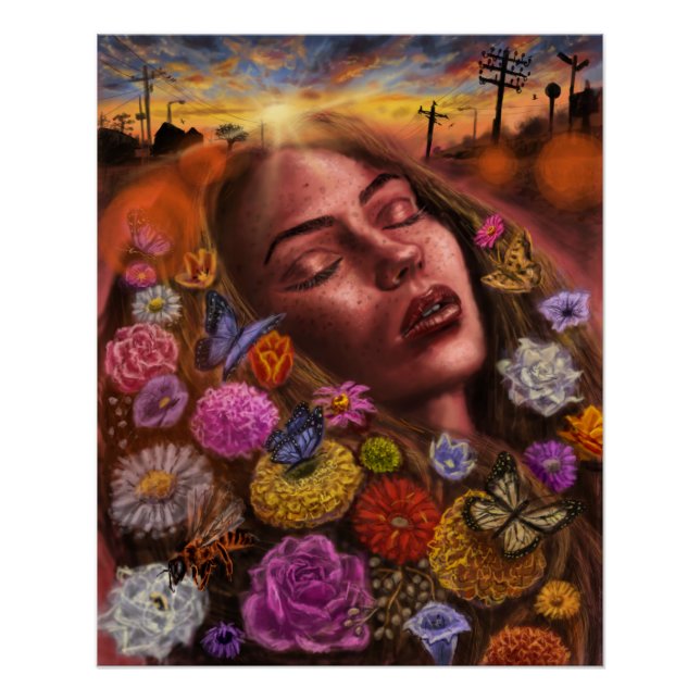 Poster Coucher du soleil (Devant)