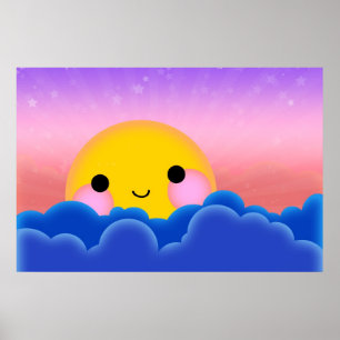 Poster Coucher du soleil