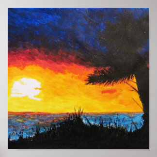 Poster Coucher du soleil