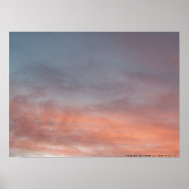 Poster Coucher du soleil (Devant)