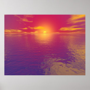Poster Coucher du soleil
