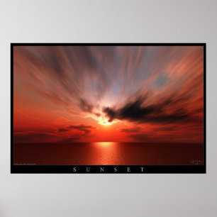 Poster Coucher du soleil