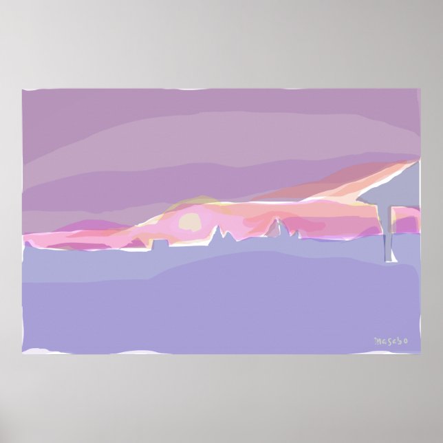 Poster Coucher du soleil (Devant)