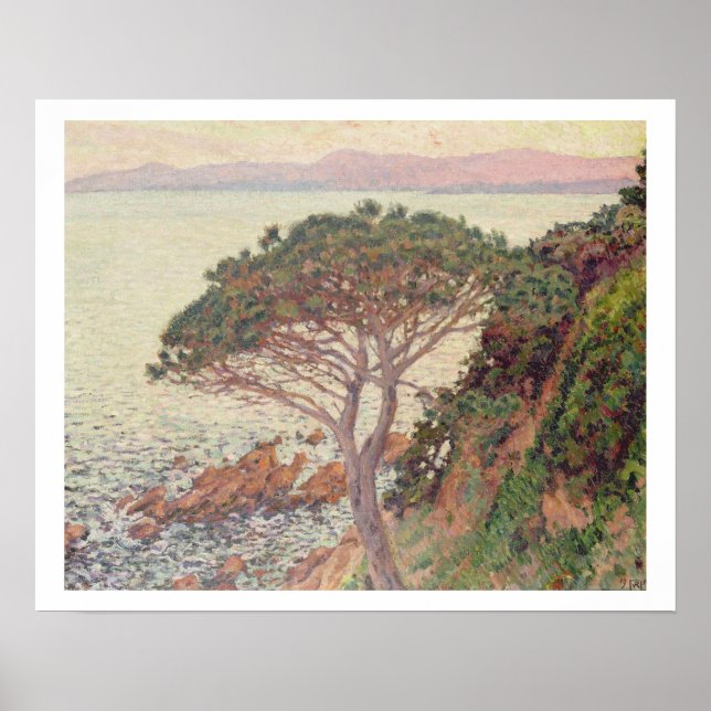 Poster coucher du soleil, 1916 (huile sur toile) (Devant)