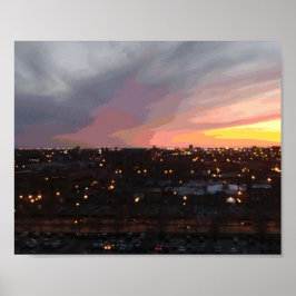 Poster coucher du soleil - 6 avril 2018 19h34.