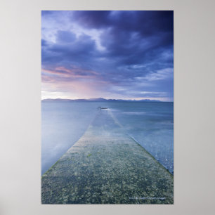 Poster Coucher du soleil au-dessus de baie de Dundalk