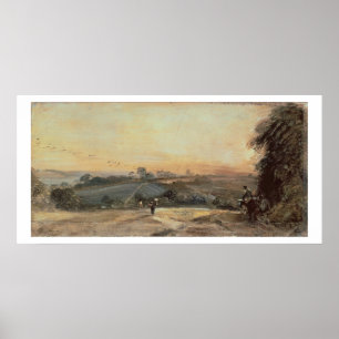 Poster Coucher du soleil automnal