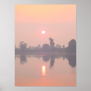 Poster "Coucher du soleil d'Angkor Vat "