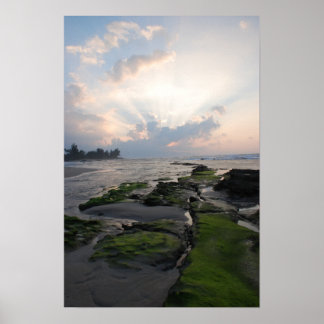 Poster Coucher du soleil de la côte nord