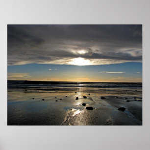 Poster Coucher du soleil de la Nouvelle Zélande