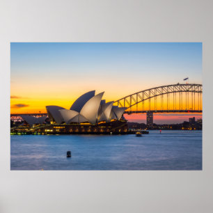 Poster Coucher du soleil de Sydney