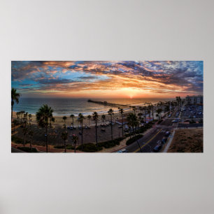 Poster Coucher du soleil d'Oceanside