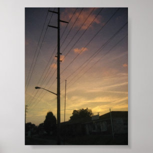 Poster Coucher du soleil Louisville KY et téléphone