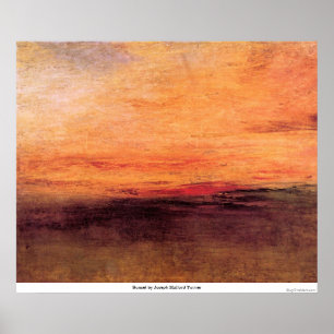 Poster Coucher du soleil par Joseph Mallord Turner