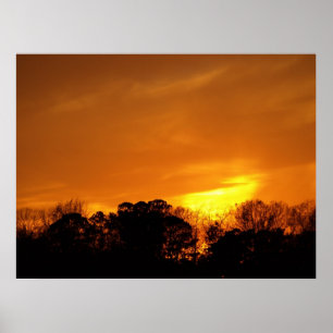 Poster Coucher du soleil près de NAS Oceana, VA.