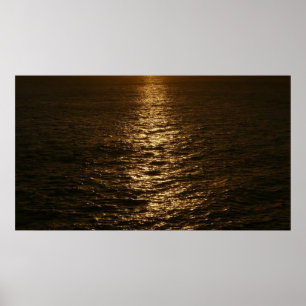 Poster Coucher du soleil sur l'eau Photographie de l'océa