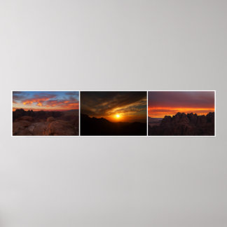 Poster Couchers de soleil Petra