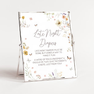 Poster Couches de nuit botaniques Petite Fleur Sauvage