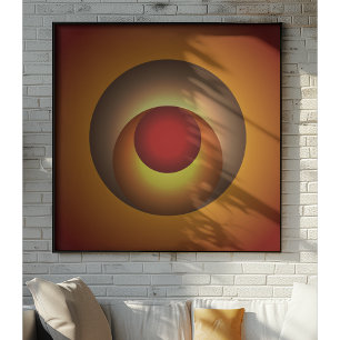 Poster Couches radiantes : teintes de coucher de soleil e