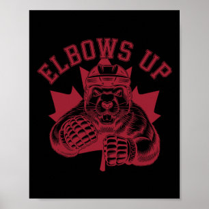 Poster Coudes levés Coudes levés Hockey Canada Beaver