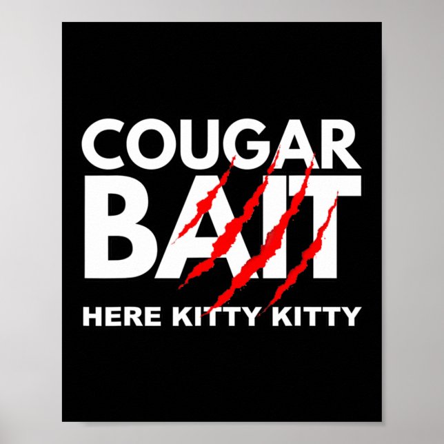 Poster Cougar Bait Amusant Costume d'Halloween Femme âgée (Devant)