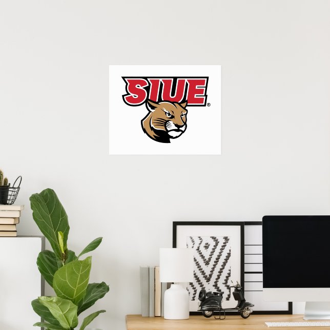 Poster Cougars de SIUE (Bureau à domicile)