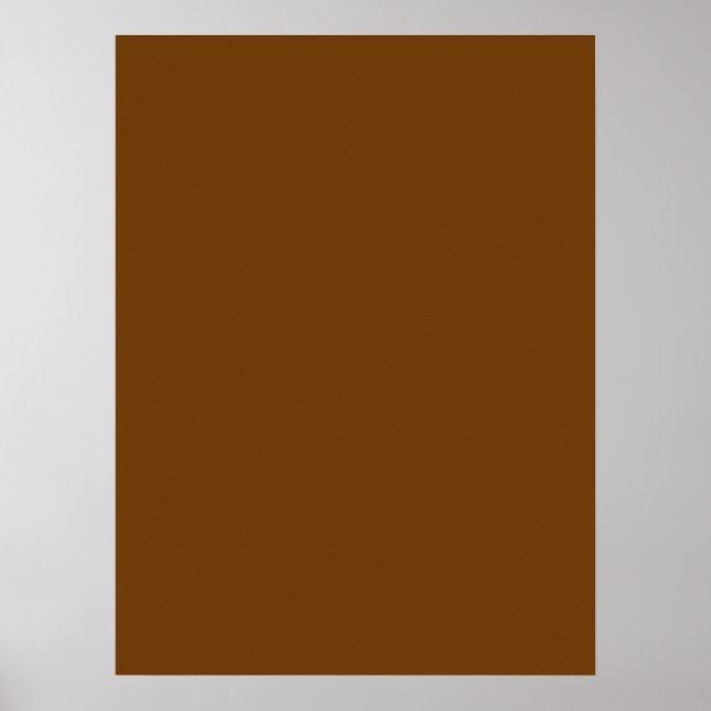 Poster Couleur Arrière - plan Brown que vous pouvez Custo (Devant)