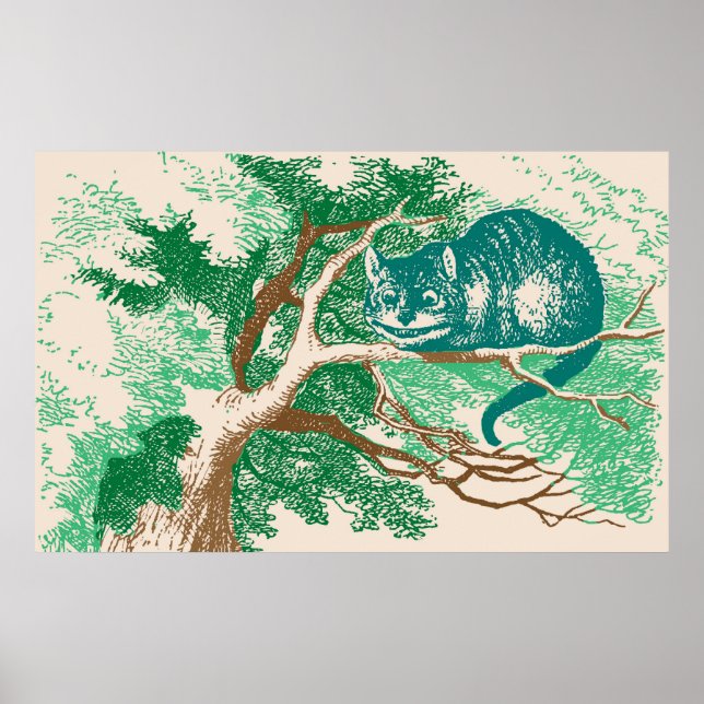Poster Couleur Cheshire Chat (Devant)