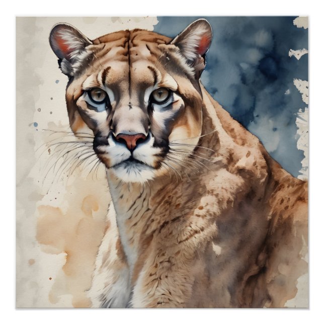 Poster Couleur d'aquarelle no 3 (Devant)