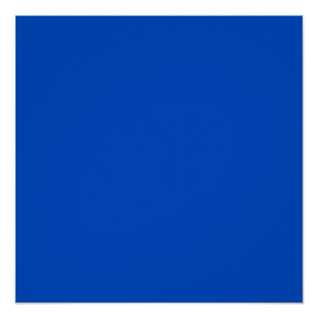 Poster Couleur de clé chroma bleu (Devant)