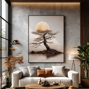 Poster Couleur de soleil de l'arbre