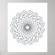 Couleur de votre propre Mandala Wall Art