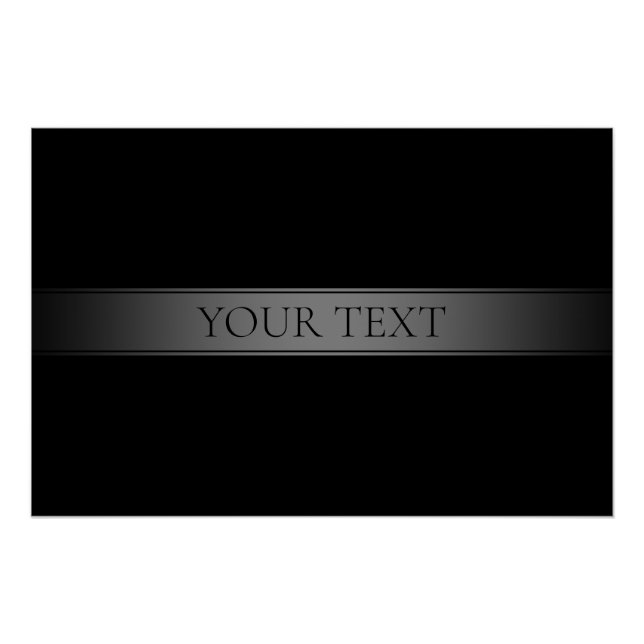 Poster Couleur modifiable de bande de dégradé simple et é (Devant)