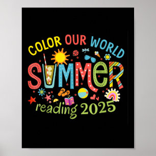 Poster Couleur Notre Monde Été 2025 Programme de Lecture