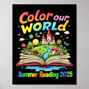 Poster Couleur Notre Monde Été 2025 Programme de Lecture 
