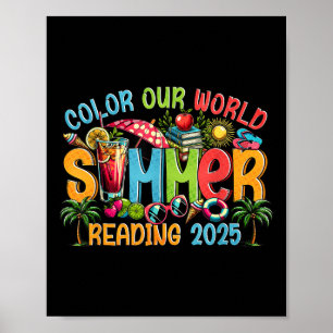 Poster Couleur Notre Monde Été 2025 Programme de Lecture