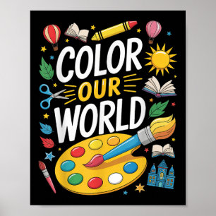 Poster Couleur Notre Monde Lecture Été 2025 Art Peinture