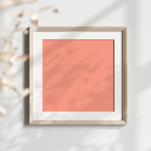 Poster Couleur solide de corail rose