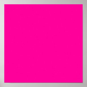 Poster Couleur solide rose néon