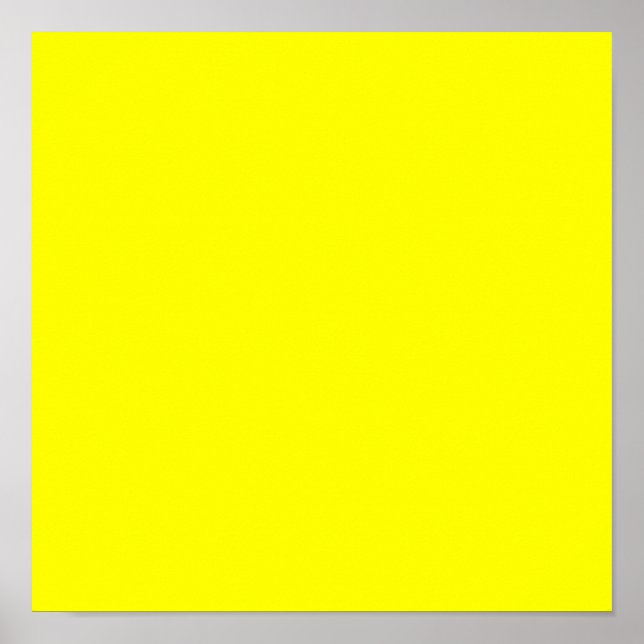 Poster Couleur uni jaune néon (Devant)
