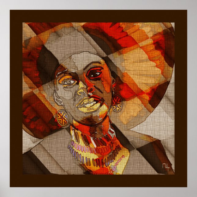 Poster Couleurs africaines (Devant)